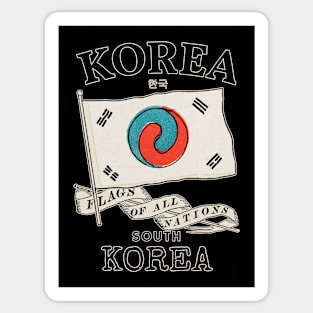 Antique Flag of South Korea Sticker